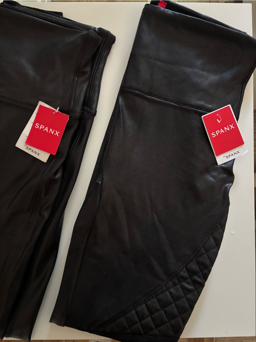 SPANX Women’s Moto Faux Leather Leggings - Picture 13 of 13